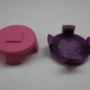 pink and purple clips