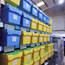 boxes of mouldings stacked up