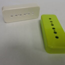 white and green guitar pickups